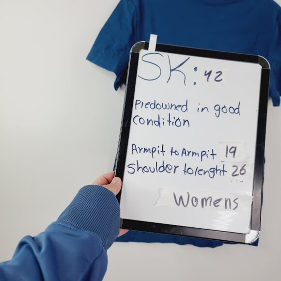 Dutch Bros Women's Blue Short Sleeve Always Stocked Crew Neck Casual T-Shirt L - Picture 6 of 6